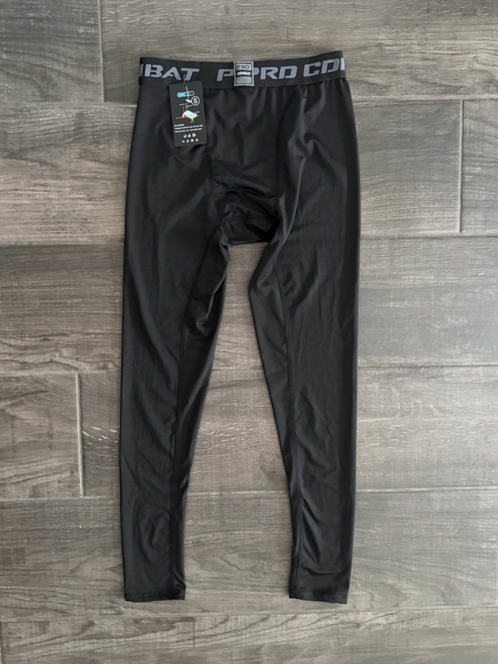 PRO Combat Men's Compression Pants Leggings - Black Small